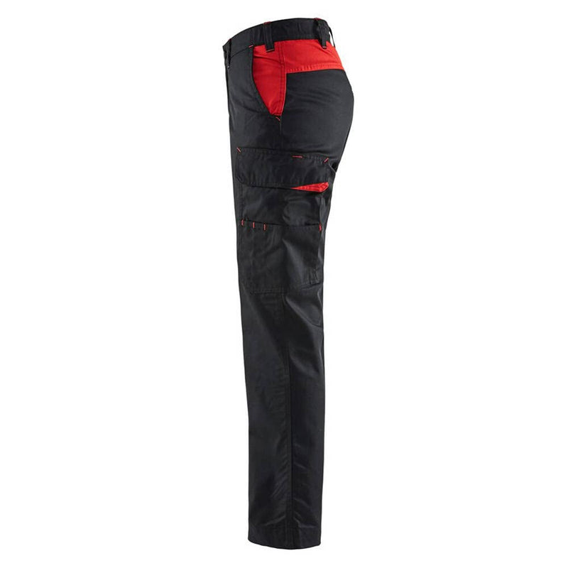 Blakläder Damen-Bundhose "Industrie" Grösse, 1 Stück, C44, schwarz/rot, 710418009956C44 Schwarz/Rot