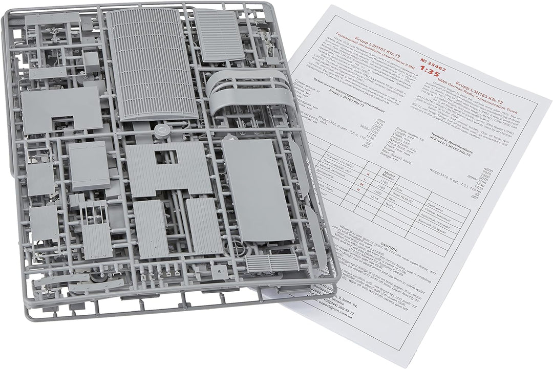ICM ICM35462 35462 - 12785 Krup L3H163 Kraftfahrzeug 72 WWII German Radio Communication Truck, Grau