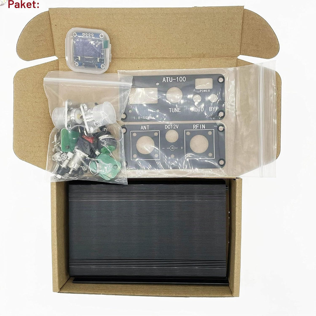 MALAHIT automatischer Antennentuner ATU-100 Box atu100 Shell ATU100 1,8-50MHz Gehäuse