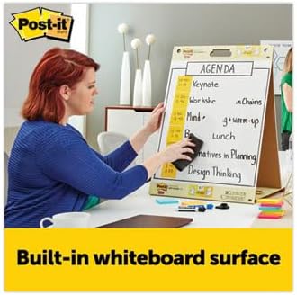 Post-it Super Sticky Meeting Charts, Packung mit 1 Block, mit 20 Blättern, 584 mm x 508 mm, Farbe: W