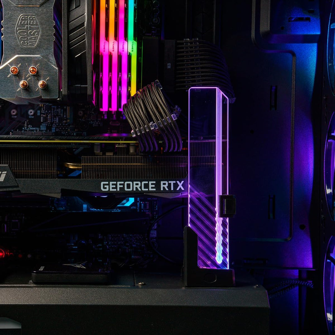 Cooler Master MasterAccessory ARGB GPU Halterung - Verhindert das Durchhängen der Grafikkarten, Gehä