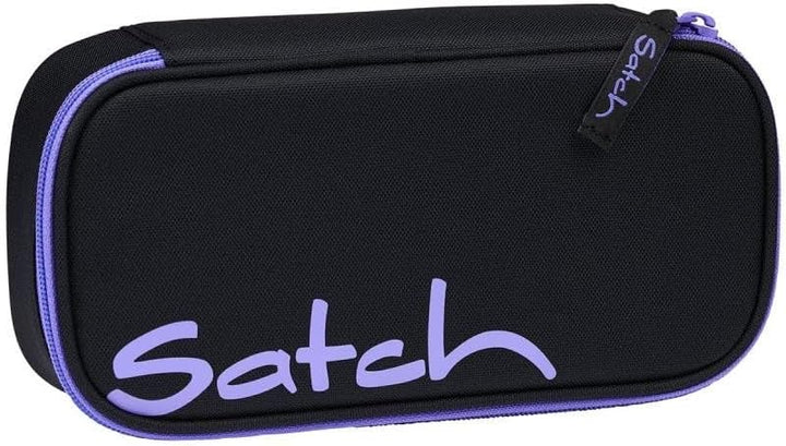 Satch pack Schulrucksack Set 2tlg. inkl. Schlamperbox (Purple Phantom), Purple Phantom