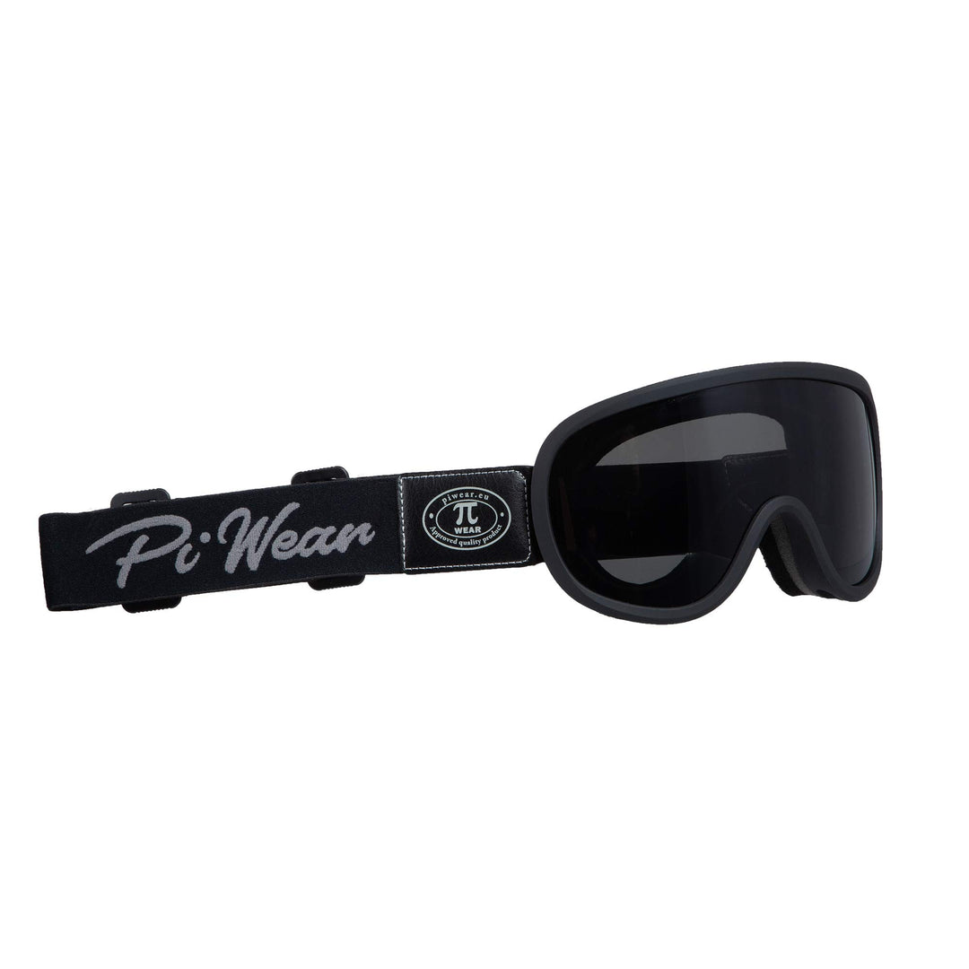 PiWear Arizona Motorradbrille Überbrille für Brillenträger Retro gepolstert beschlagfrei Rahmen und