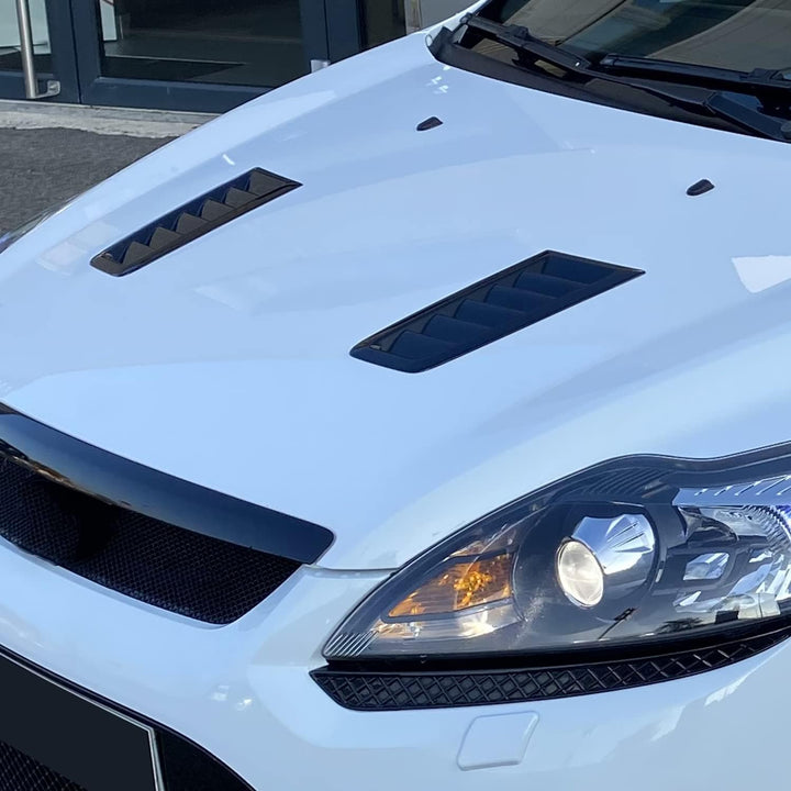 KYYET Universal-ABS-Lufteinlass-Schaufel, Turbo-Motorhaube, Abdeckung für Lüftungsschlitze, Focus Fi