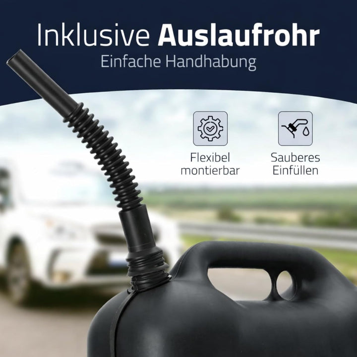 hünersdorff Kraftstoff-Kanister STANDARD 20l für Benzin, Diesel und andere Gefahrgüter, UN-Zulassung