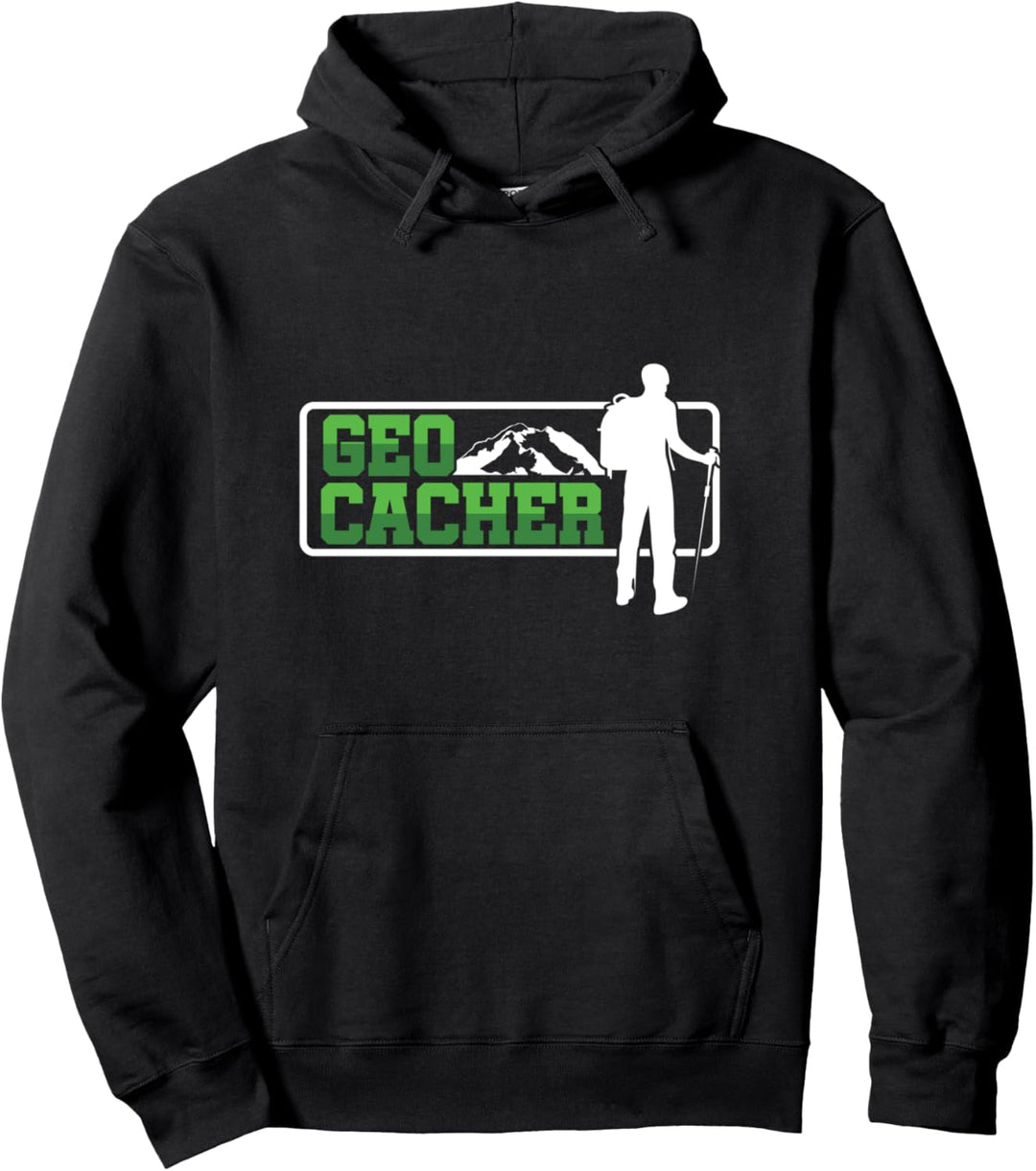 Geo Cacher Wandern Wanderer Camping Camper Natur Geschenk Pullover Hoodie