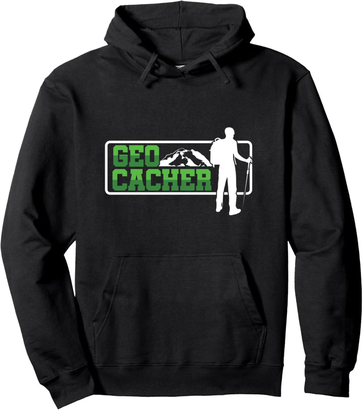 Geo Cacher Wandern Wanderer Camping Camper Natur Geschenk Pullover Hoodie