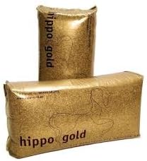 hippo gold Kleintier- und Pferde- Einstreu, Sack/Stalleinstreu Boxenstreu, 9 Fach entstaubt, geeigne