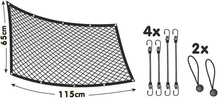 LAMPA 60461 Autonetz für Hunde schwarz