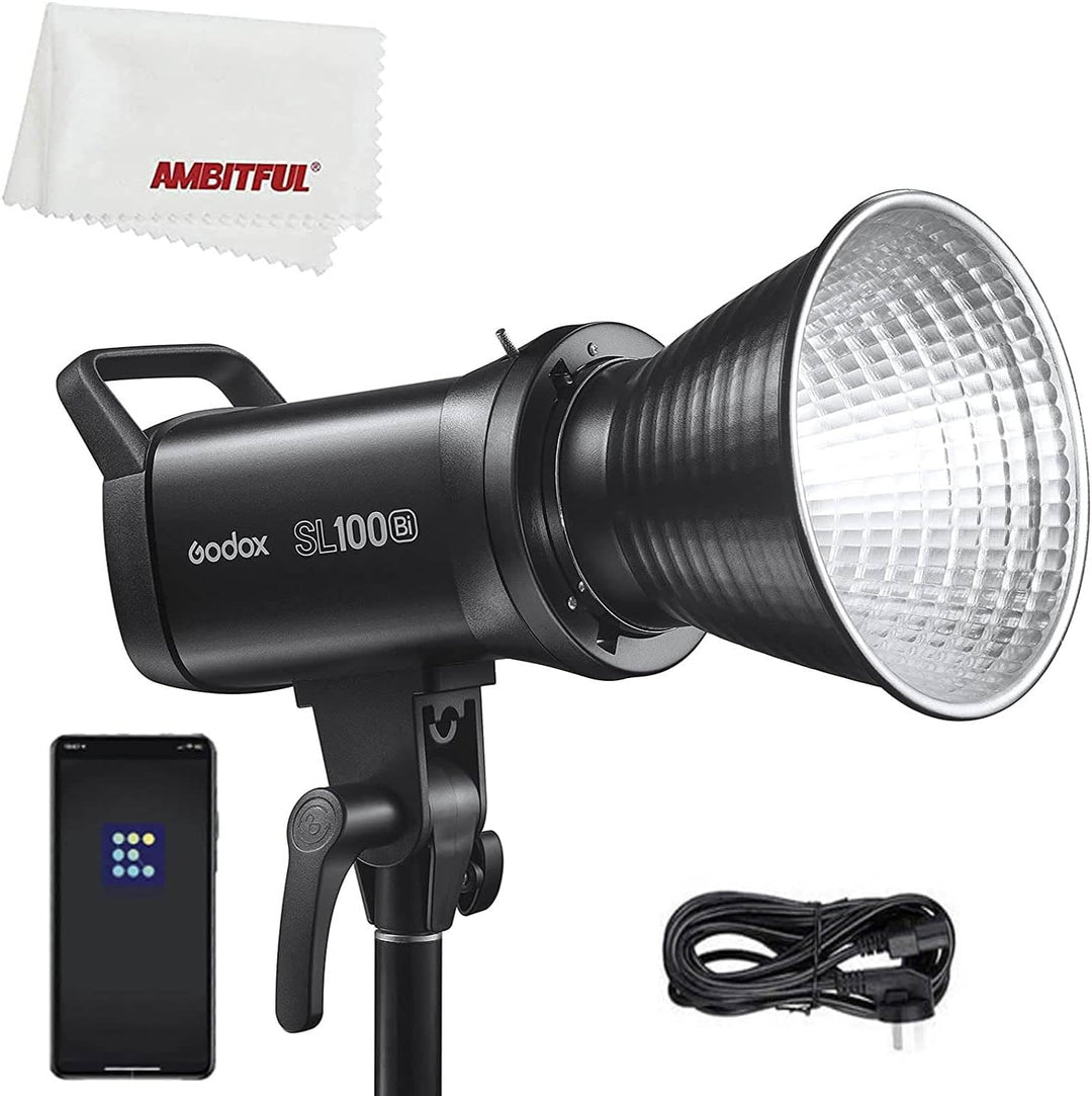 Godox SL100Bi 100W 2800-6500K Weiss Gelb Version LCD-Panel LED-Videoleuchte Kontinuierlicher Ausgang