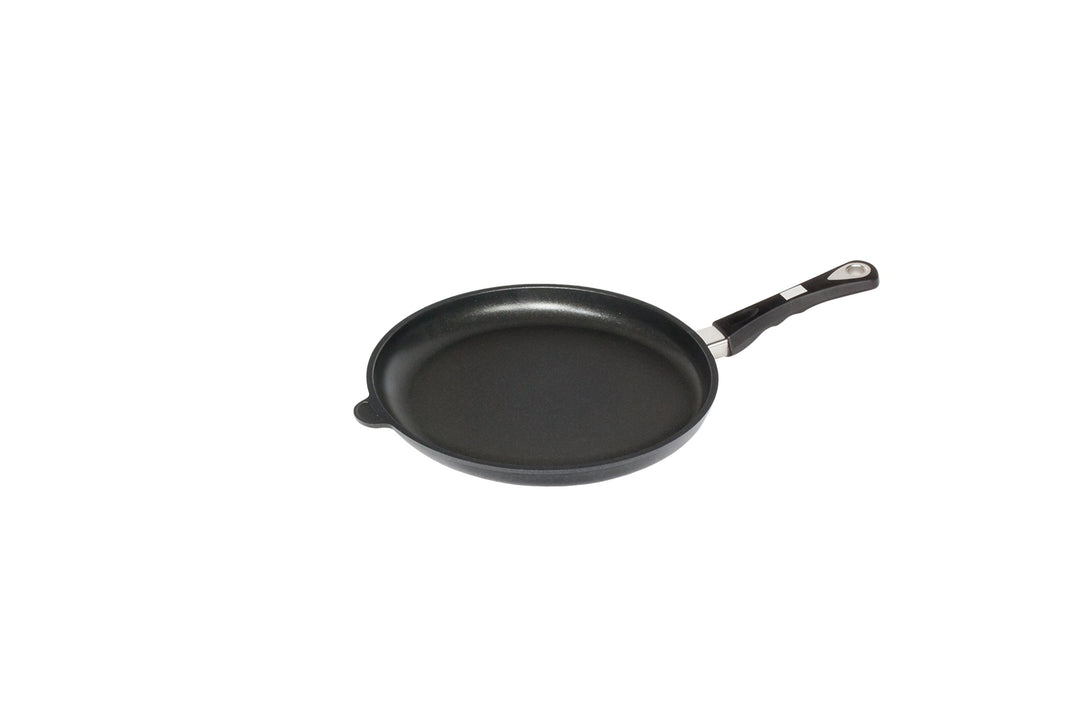 AMT Gastroguss Bratpfanne 32 cm Ø Schwenkpfanne 4 cm hoch, fester Stiel, nicht induktionsgeeignet, L