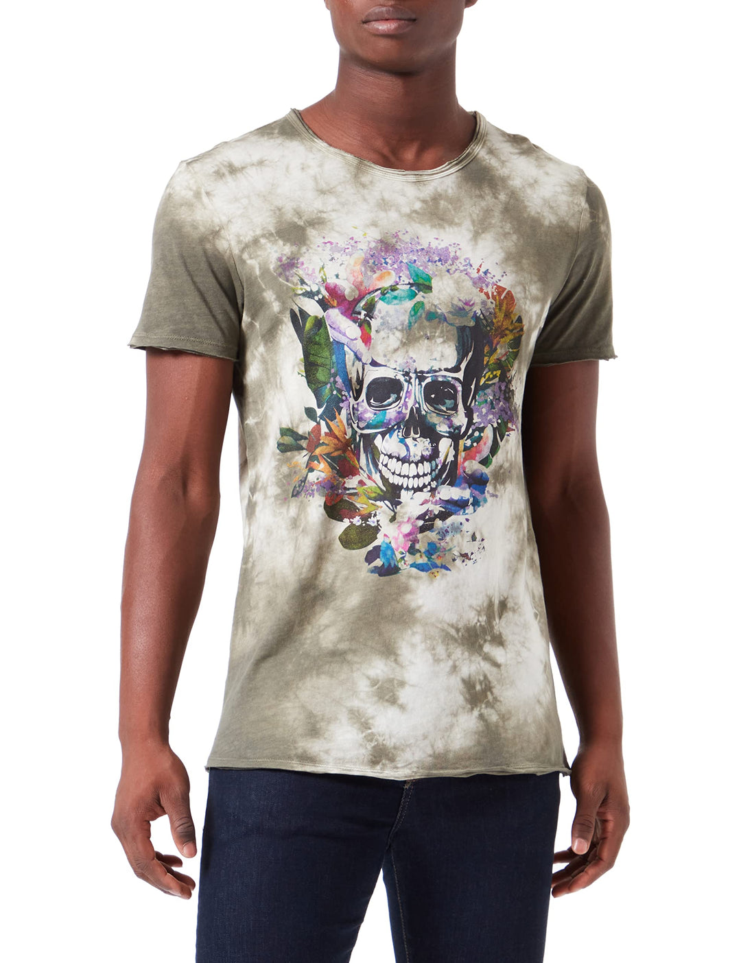 KEY LARGO Herren Trial Round T-Shirt, Mil.green (1502)