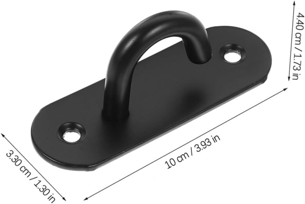 HEMOTON 4stücke Wandmontierter Widerstandsband Edelstahl Schwerlast-Haken Für Fitnessgeräte Gymnasti