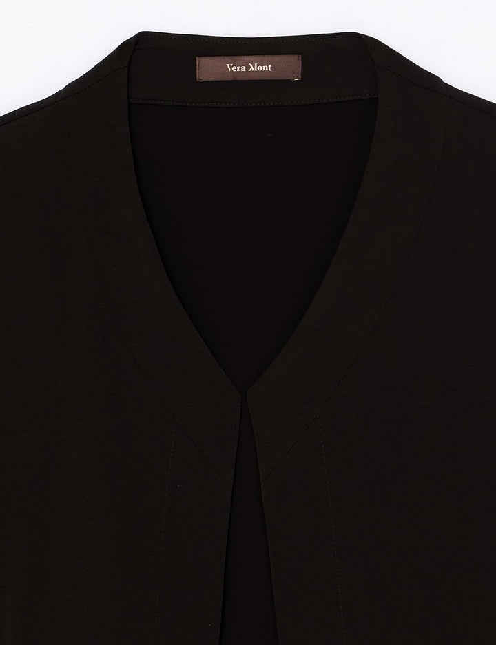 Vera Mont Damen Bolero-Jacke figurbetont 52 Jet Black, 52 Jet Black