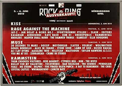 Rock AM Ring & Park - Rock am Ring, Rock am Ring 2010 » Konzertplakat/Premium Poster | Live Konzert