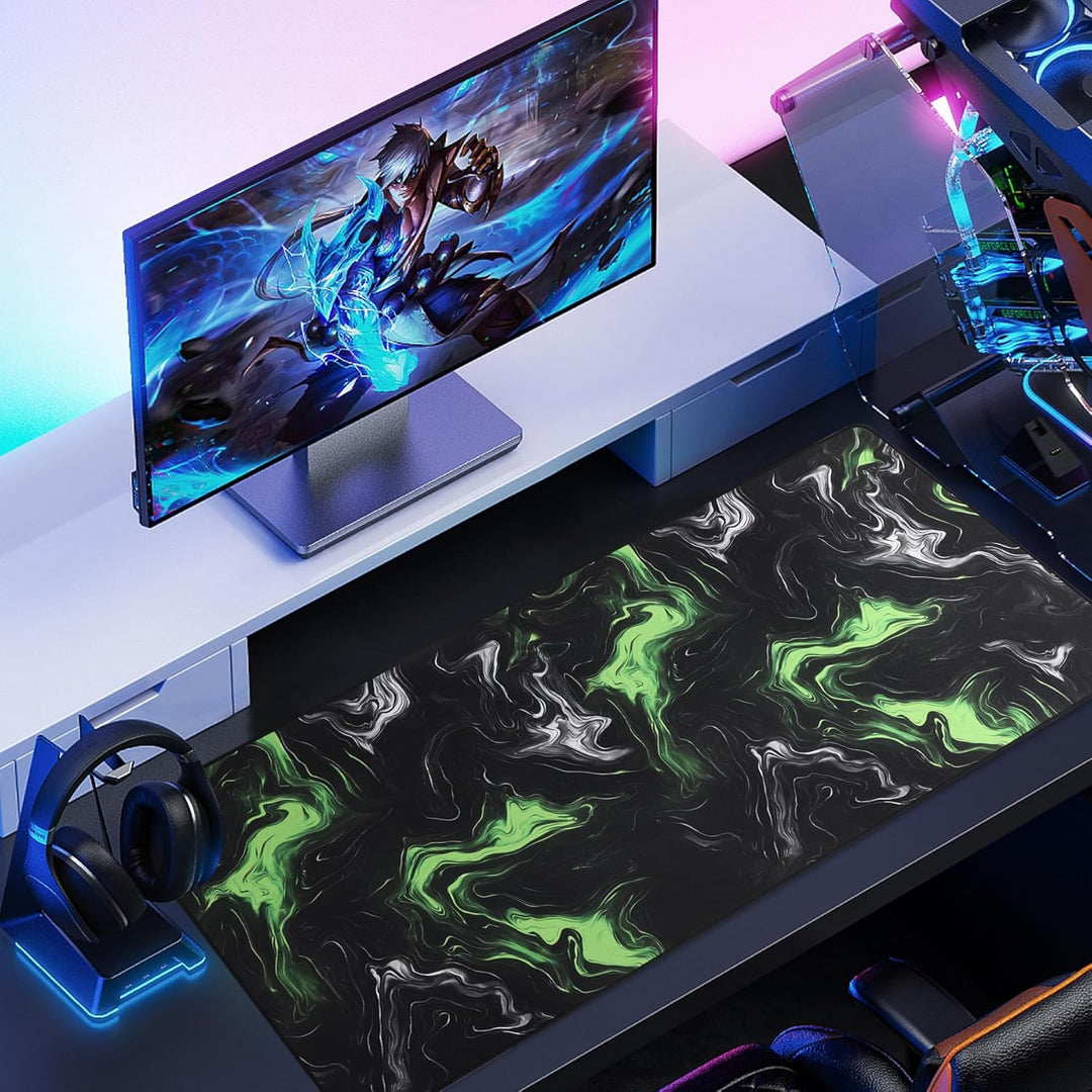 Gaming-Mauspad/Mauspad 890 x 400 x 4 mm XXL Mauspad Tischunterlage grosse Grösse verbesserte Präzisi