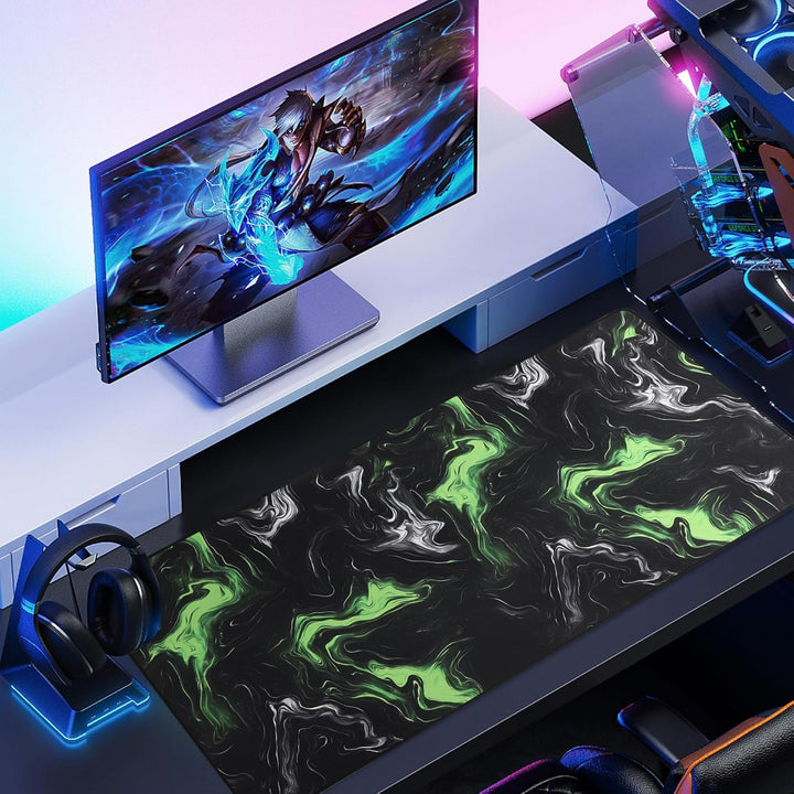 Gaming-Mauspad/Mauspad 890 x 400 x 4 mm XXL Mauspad Tischunterlage grosse Grösse verbesserte Präzisi