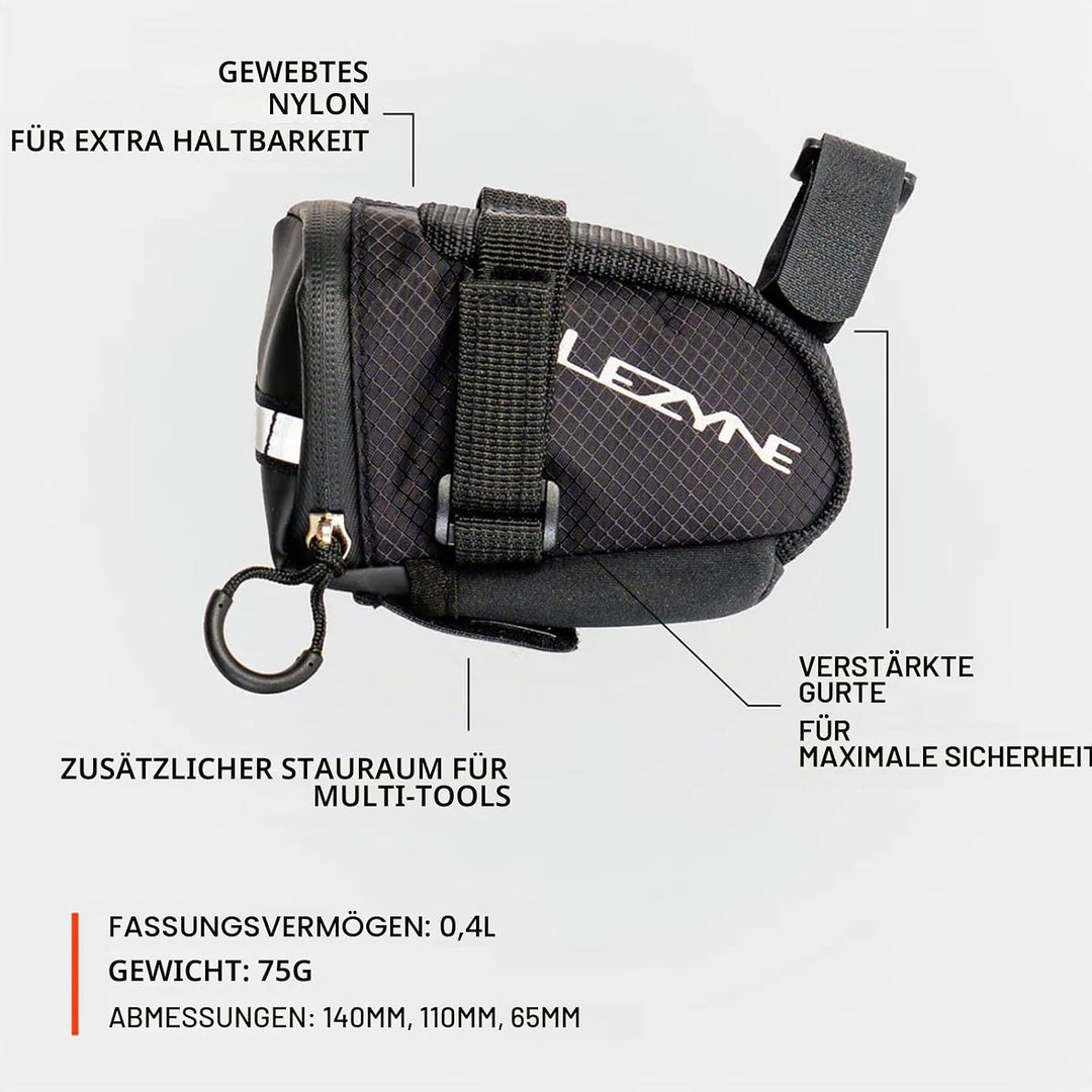 Lezyne Trinkrucksäcke, Satteltaschen + Zubehör Caddy, M 0,6 Schwarz, 0,6 Schwarz