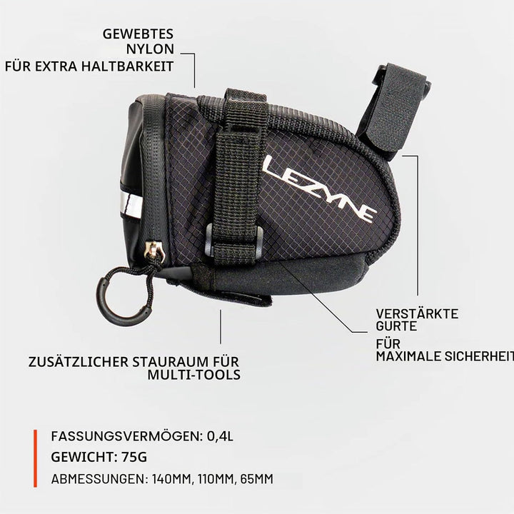 Lezyne Trinkrucksäcke, Satteltaschen + Zubehör Caddy, M 0,6 Schwarz, 0,6 Schwarz