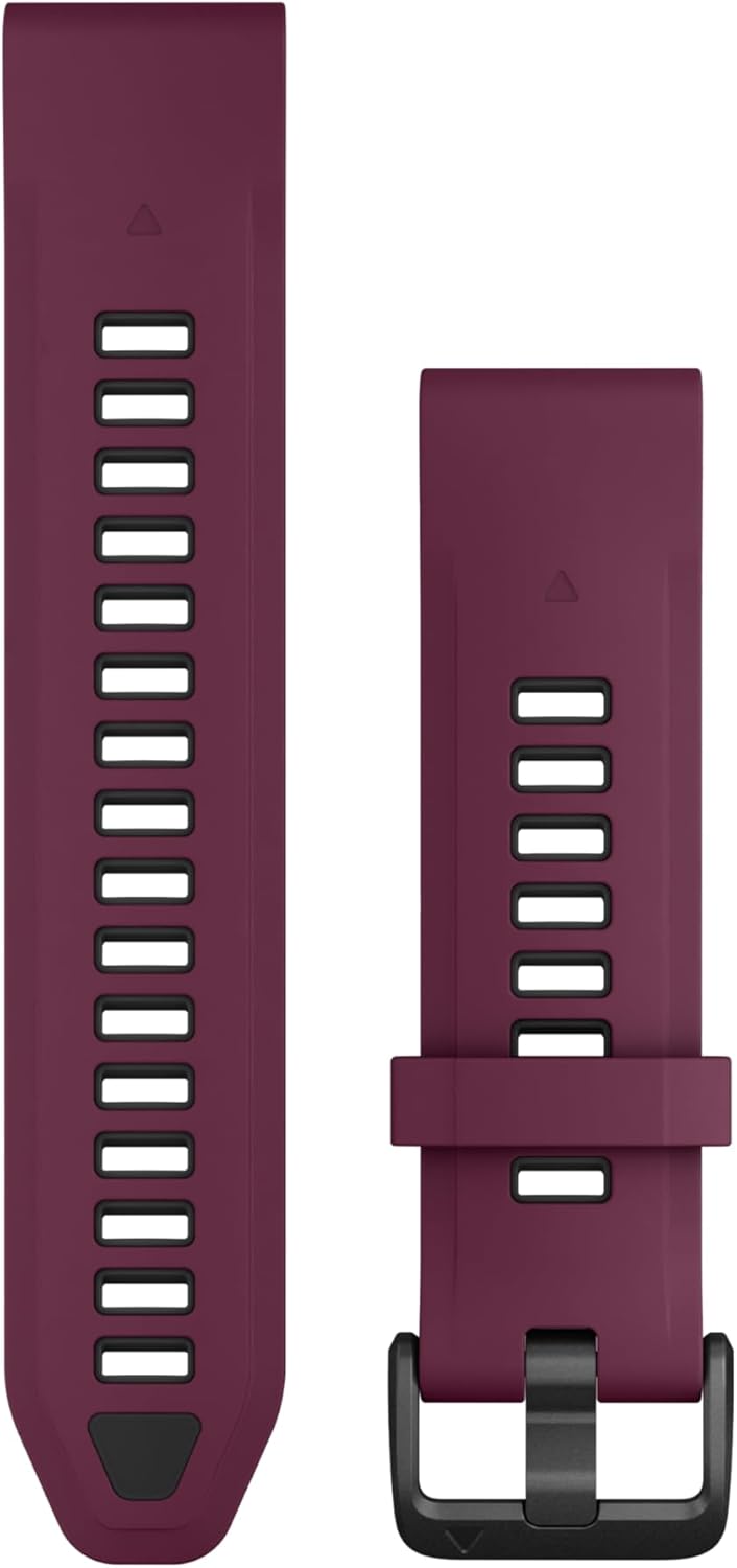 Garmin QuickFit, 20 mm Merlot/Graphit-Silikonband Merlot/Graphit 20 mm Einfarbig, Merlot/Graphit 20