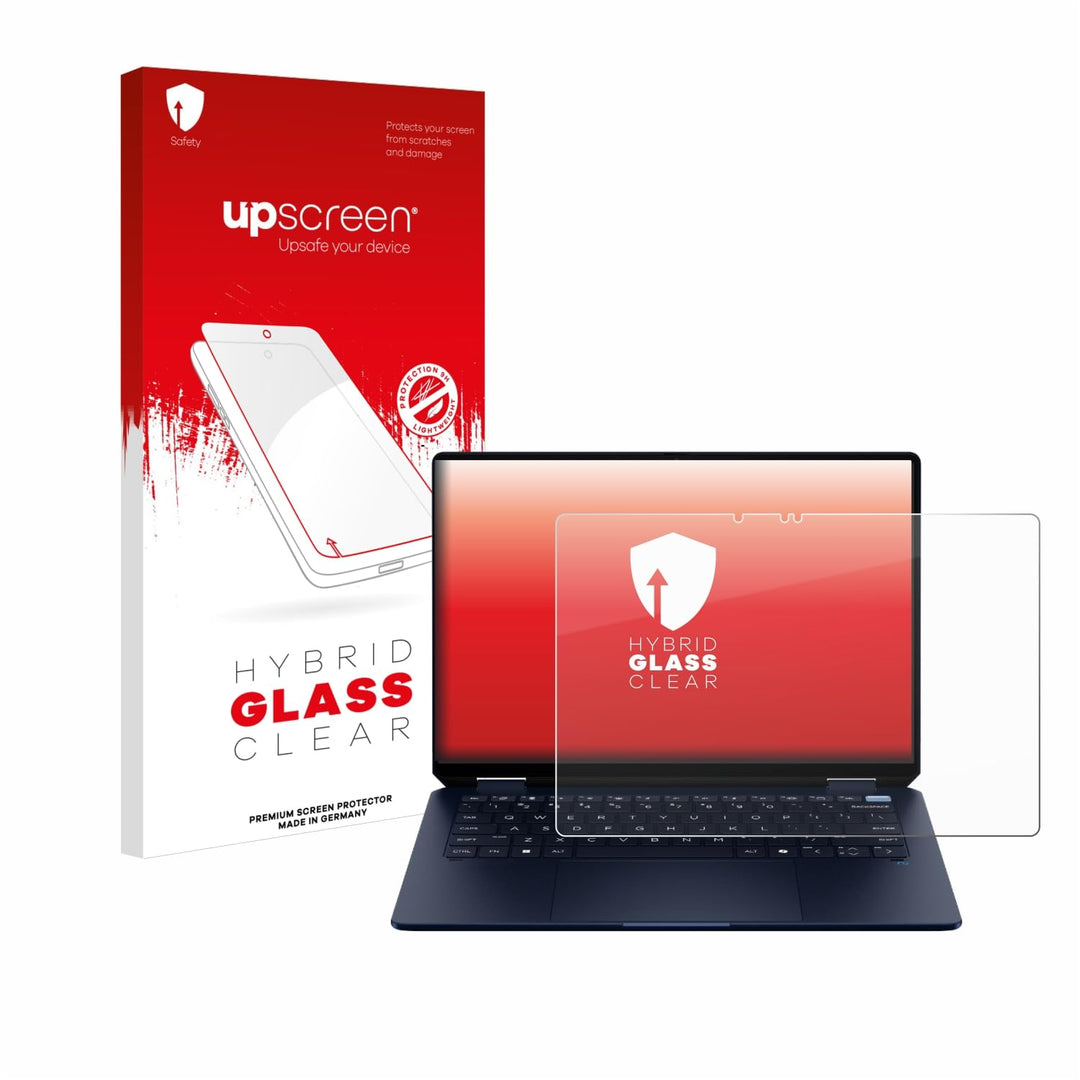 upscreen Schutzglas für HP OmniBook Ultra Flip 14-fh Schutzfolie Panzer Folie Glas [Extrem Kratzfest