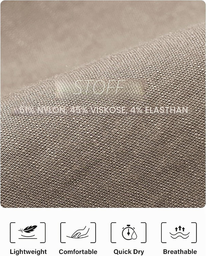 JINSHI Hosen Damen Sommer Cargohose 3/4 Lange Hosen Caprihose Freizeithose Outdoorhose Wanderhose mi