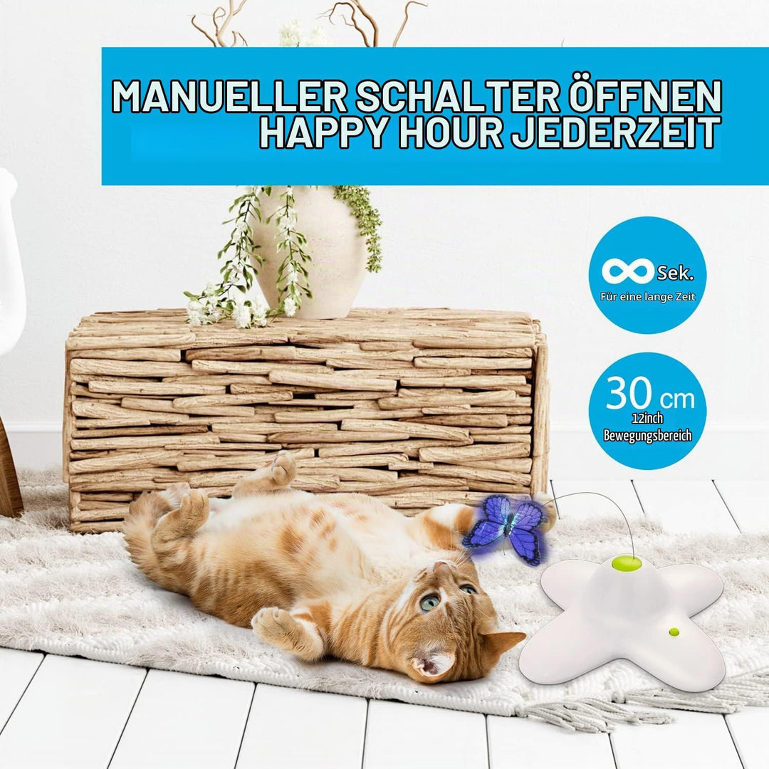 ALL FOR PAWS Katzenspielzeug Interaktive Schmetterling Katze Automatisches Spielzeug Stimulierende K