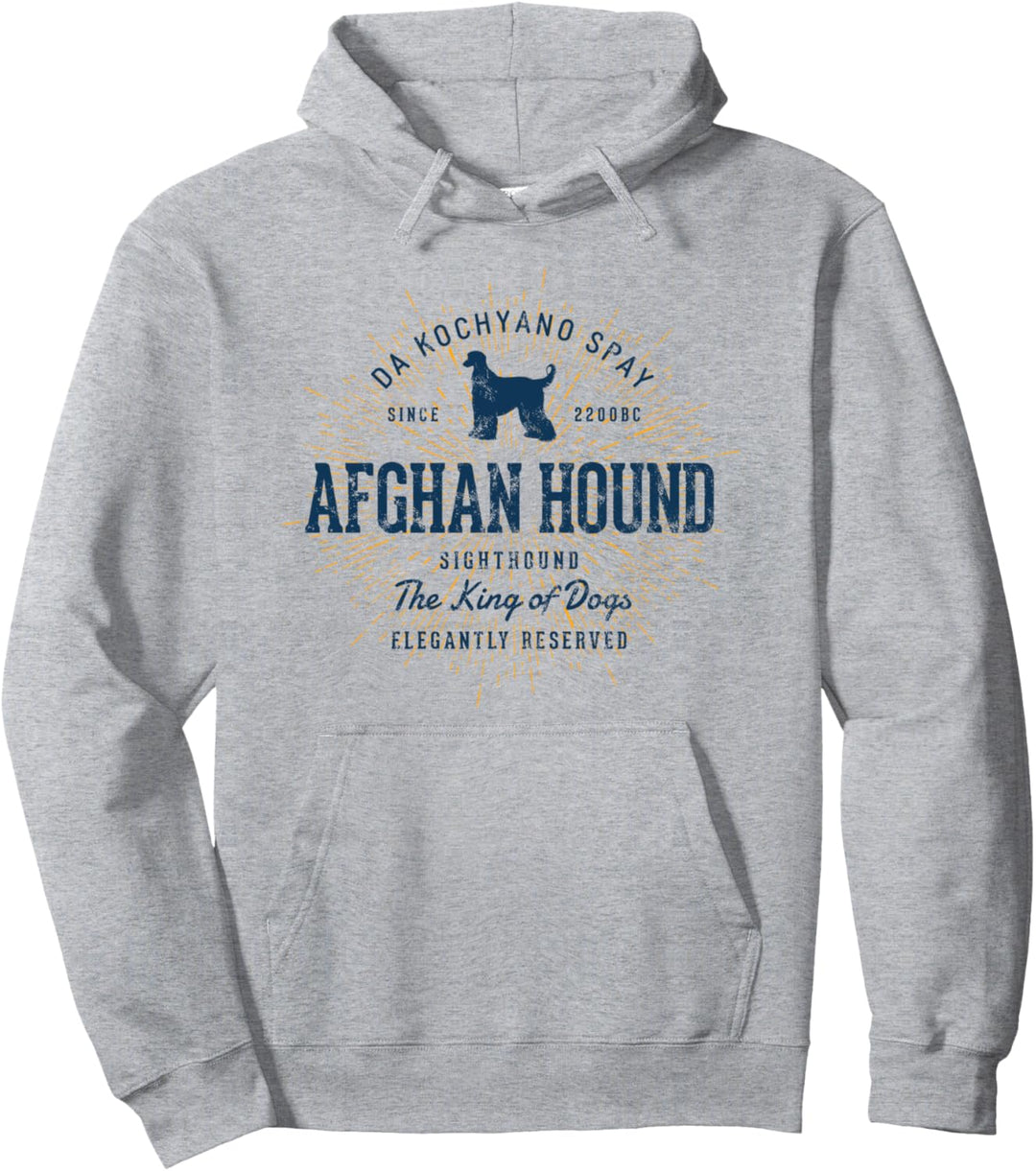 Afghan Hound Vintage Afghanischer Windhund Pullover Hoodie