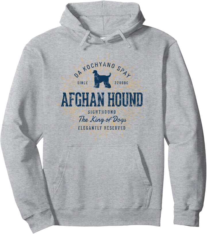 Afghan Hound Vintage Afghanischer Windhund Pullover Hoodie