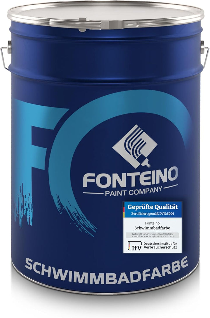 Fonteino Schwimmbadfarbe Poolfarbe Poolbeschichtung Schwimmbeckenfarbe Anthrazitgrau - 2,5L 2.5 l (1