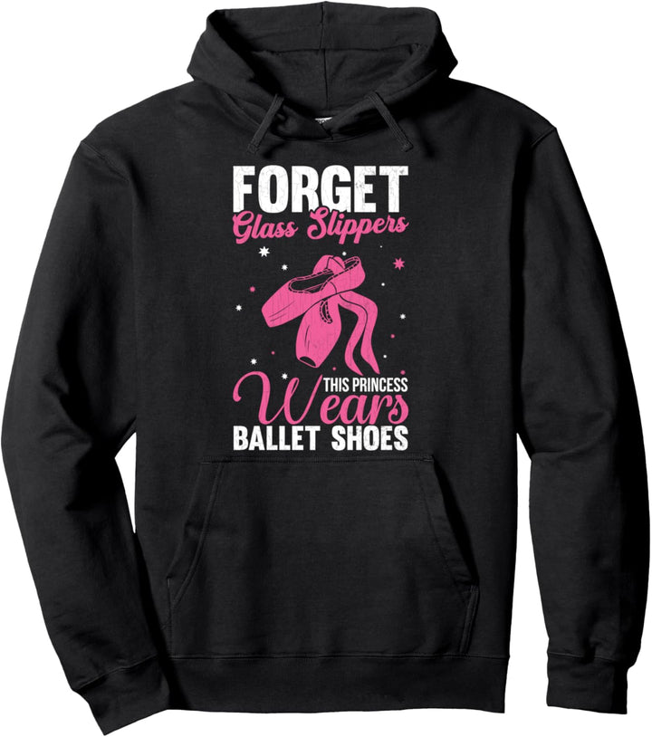 Princess Wears Spitzenschuhe Ballett Ballerina Tänzerin Grafik Pullover Hoodie