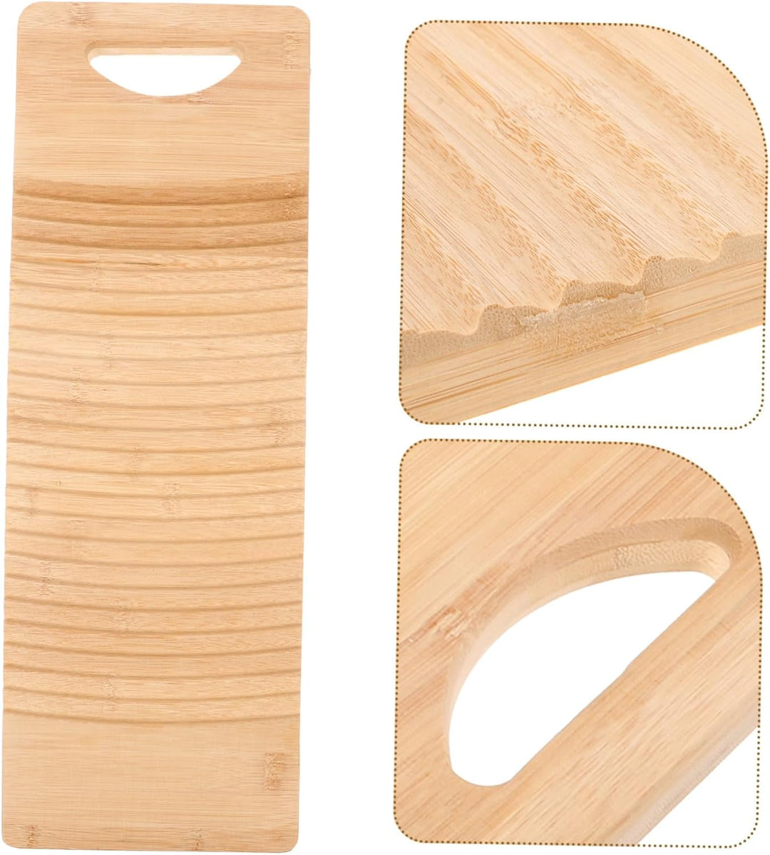 Cabilock Waschbrett Holz Wäsche Waschen Bord Schrubben Bord 50X15cm für Haushalt Shirts Kleidung Unt