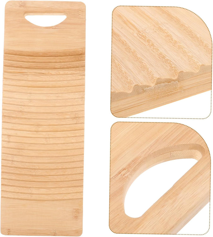 Cabilock Waschbrett Holz Wäsche Waschen Bord Schrubben Bord 50X15cm für Haushalt Shirts Kleidung Unt