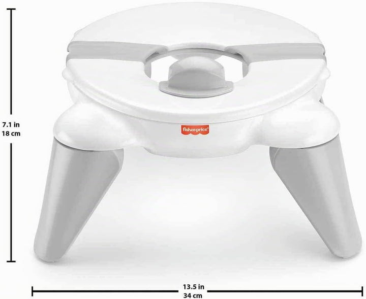 Fisher-Price HBM74 - 2-in-1 Reisetöpfchen und Toilettensitz  – tragbares Trainingstöpfchen mit abneh