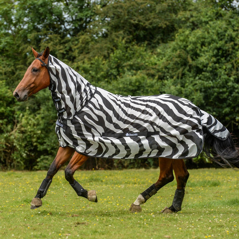 Bucas Buzz-Off Fliegendecke Zebra Full-Neck, 120