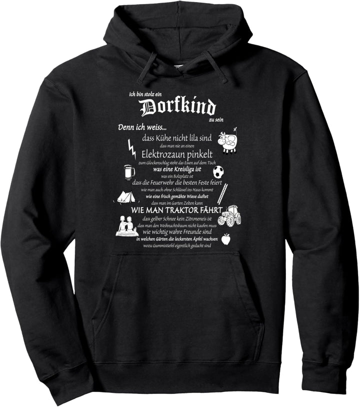 Stolzes Dorfkind Pullover Hoodie
