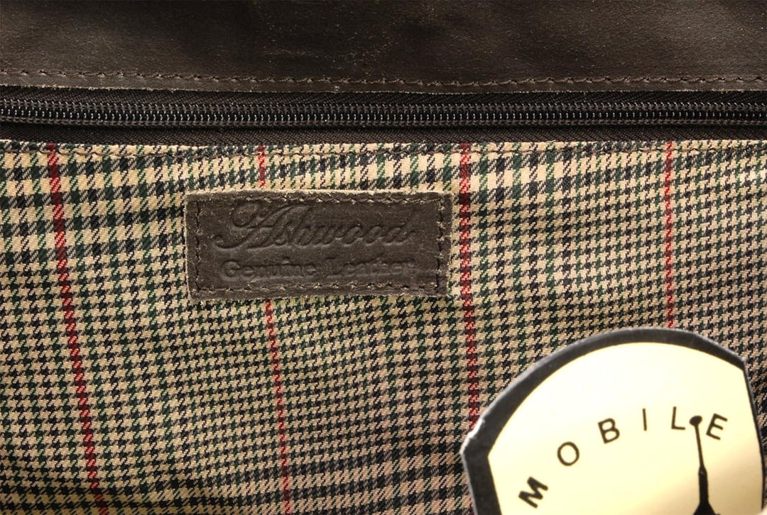 Ashwood -Leder - Umhängetasche/Schultertaschen/Arbeitstasche CAMDEN Braun, Braun
