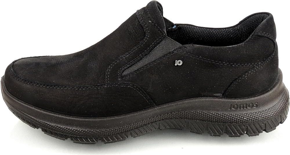 Jomos Herren Confidence Slipper 43 EU Weit Schwarz, 43 EU Weit Schwarz