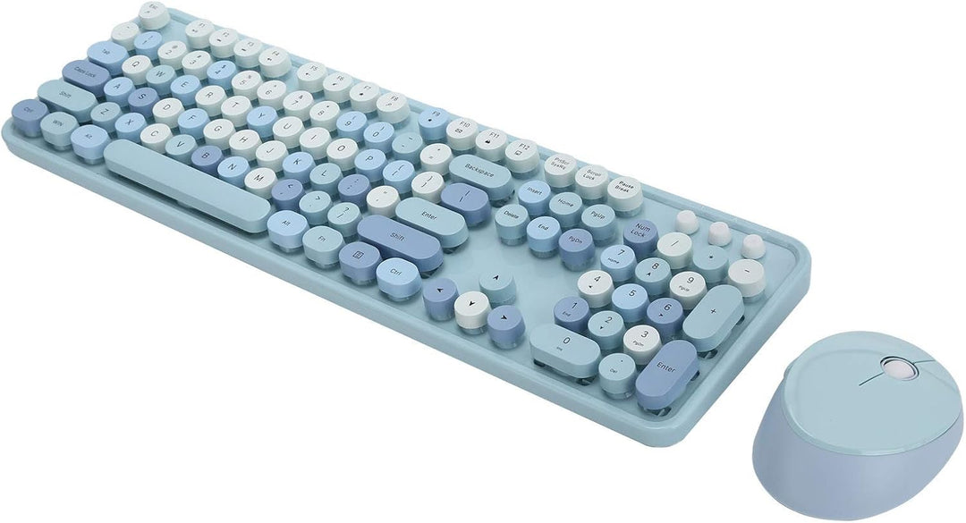 VBESTLIFE Drahtlose Tastatur, Tastatur mit einzigartigem Design, mechanische Tastatur, Retro-Design,