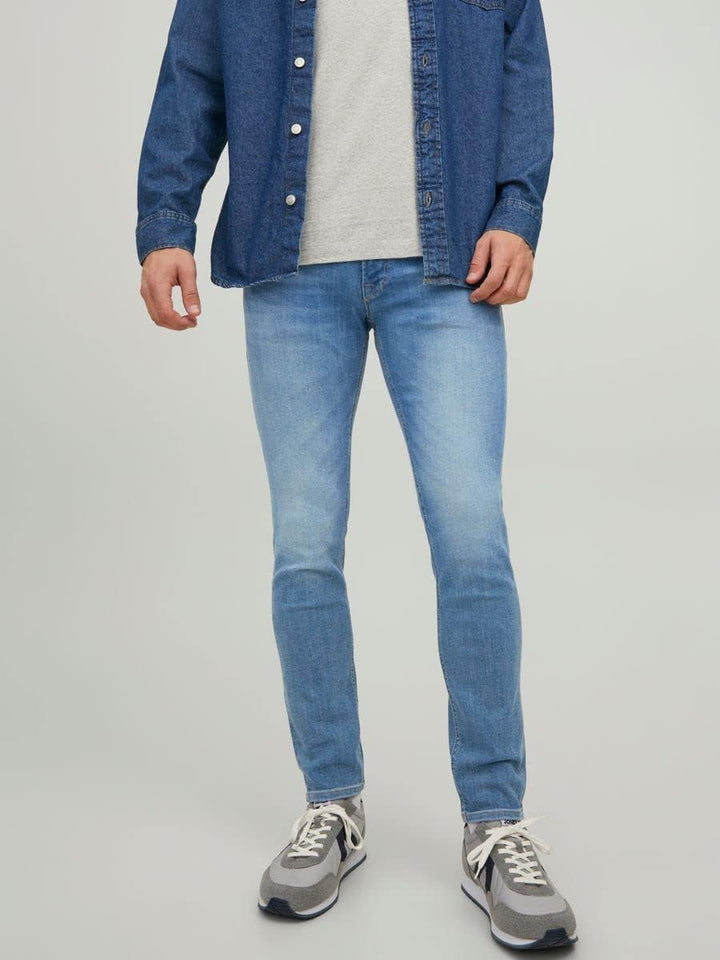 JACK & JONES Herren Jeans JJILIAM JJORIGINAL GE 314 - Skinny Fit - Blue Denim 36W / 32L Blue Denim,