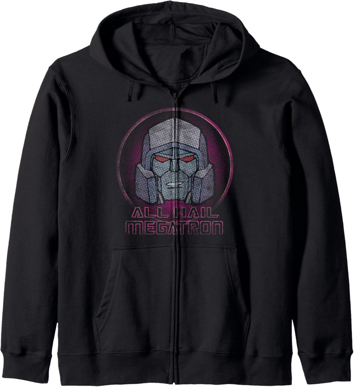 Transformers All Hail Megatron Retro Portrait Logo Kapuzenjacke