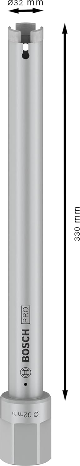 Bosch Professional 2608601402 Diamanttrockenbohrkrone 32x330mm, 32 mm, 32 mm