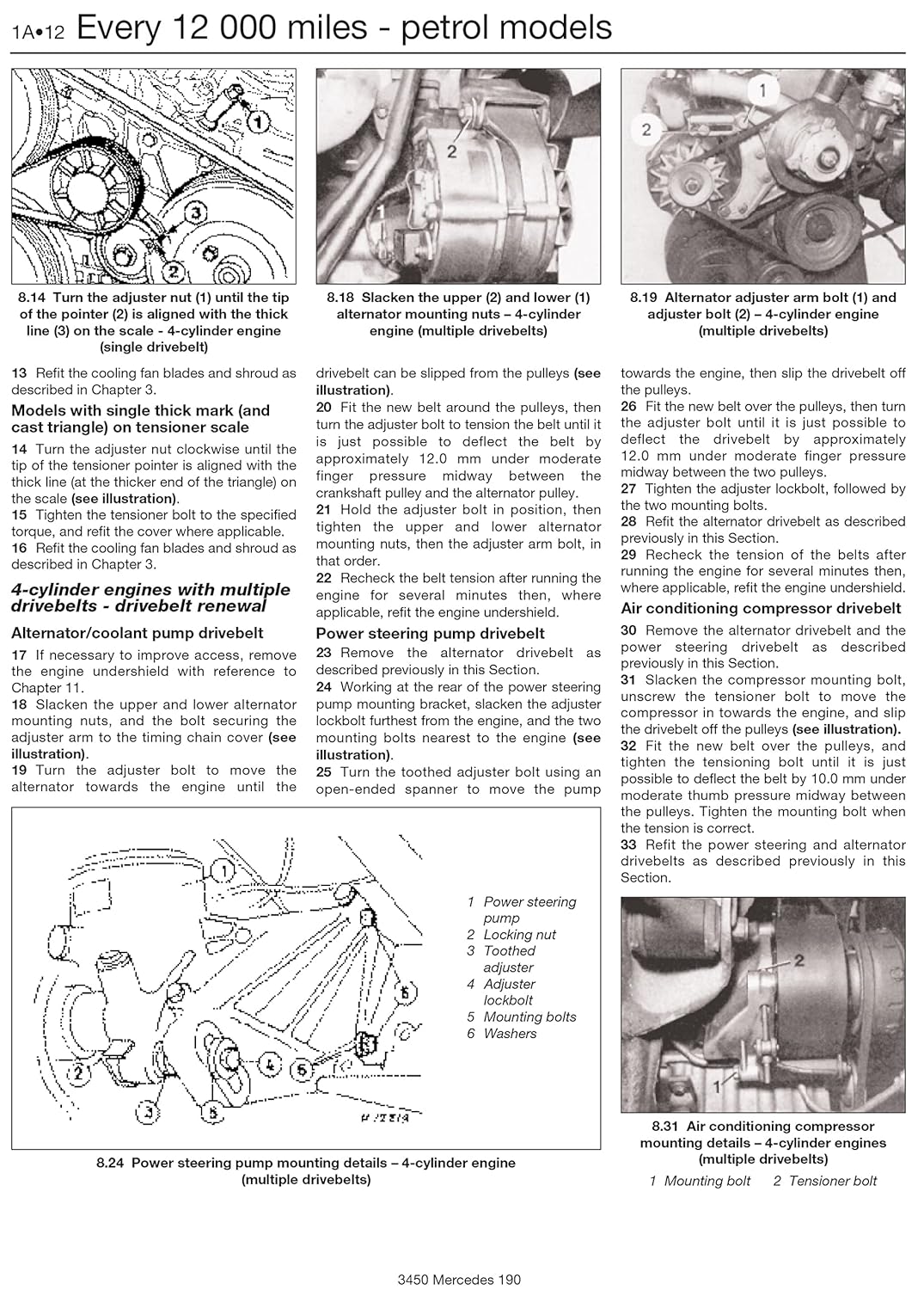 Mercedes-Benz 190 Service And Repair Manual, Taschenbuch