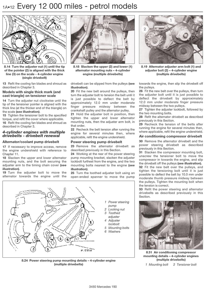 Mercedes-Benz 190 Service And Repair Manual, Taschenbuch