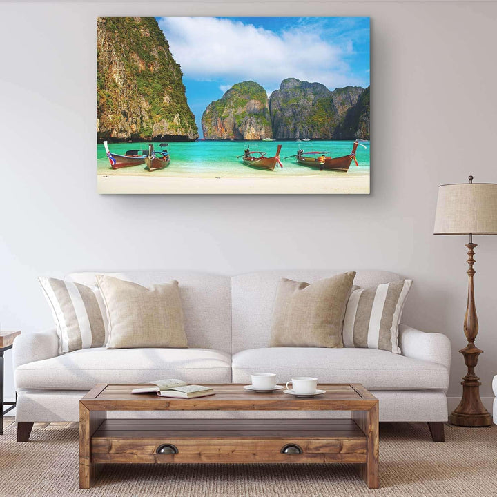 Startonight Bilder Der Tropische Strand, Leinwandbilder Moderne Kunst, Landschaft Wanddeko Kunstdruc