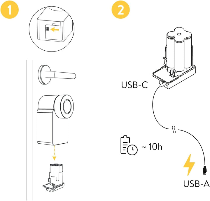 NUKI Power Pack Batería Recargable para Smart Lock