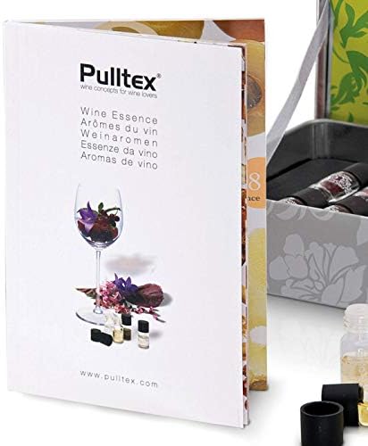 Pulltex - Set mit 24 Weinaromen - Nr. 12 Rotwein und Nr. 12 Aromen der Weissweine, Champagner, in Or