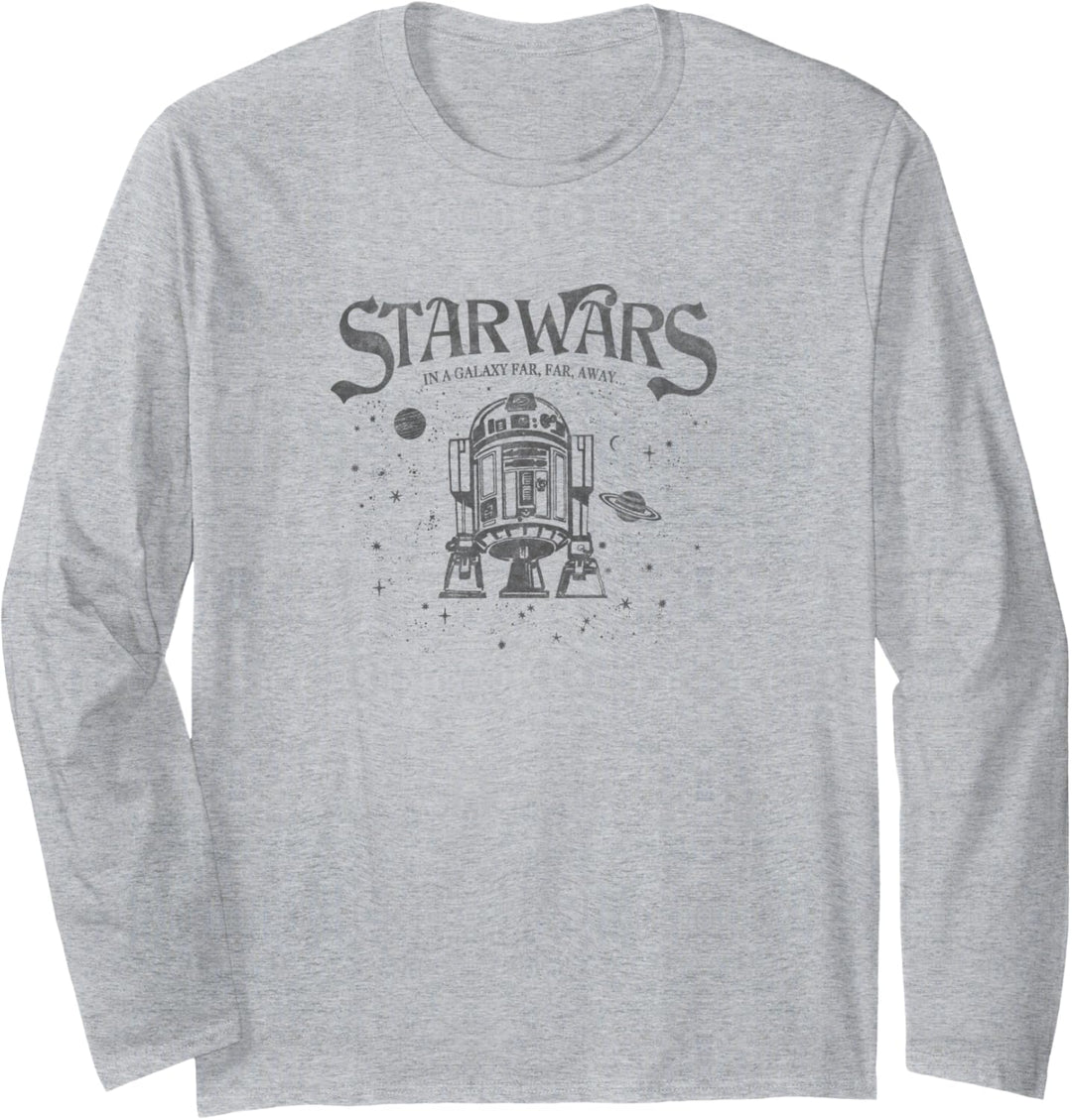 Star Wars R2-D2 Cosmic Stars In A Galaxy Far, Far Away Langarmshirt