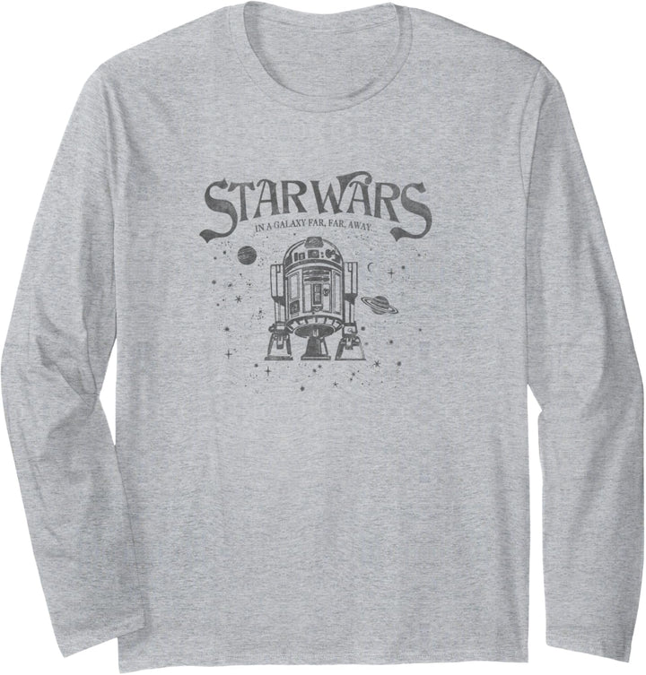 Star Wars R2-D2 Cosmic Stars In A Galaxy Far, Far Away Langarmshirt