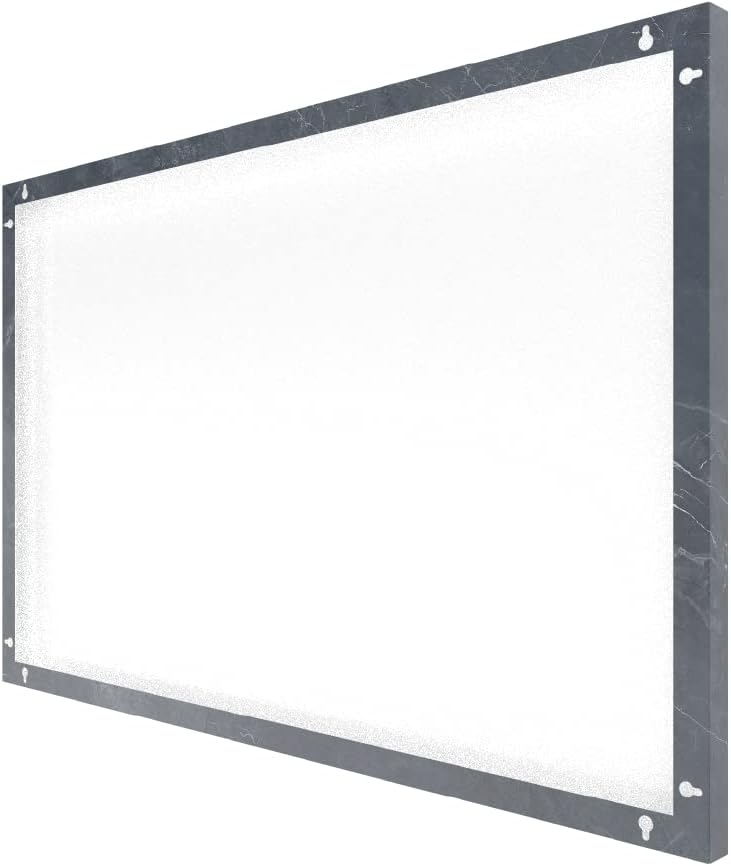 ALLboards Metallische Magnettafel ANTHRAZIT MARMOR 60x40cm MetalBoards Memoboard für jede Art von Ma